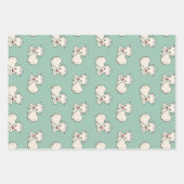 Feuille De Papier Cadeau Agneau de Pâques, Bébé animal de ferme, Religion V (Devant 3)