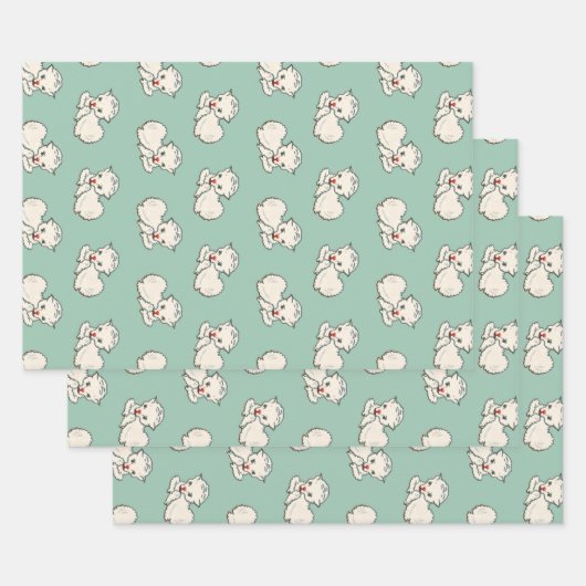 Feuille De Papier Cadeau Agneau de Pâques, Bébé animal de ferme, Religion V (Lot)