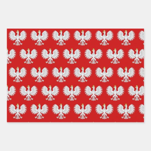 Feuille De Papier Cadeau Aigle polonais (Devant)