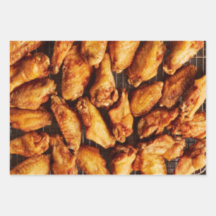 Feuille De Papier Cadeau Ailes de poulet