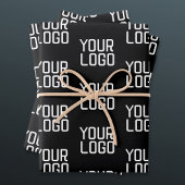 Feuille De Papier Cadeau Ajouter votre logo Répéter Motif Modèle modifiable