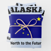 Feuille De Papier Cadeau Alaska, du nord au futur (En situation)