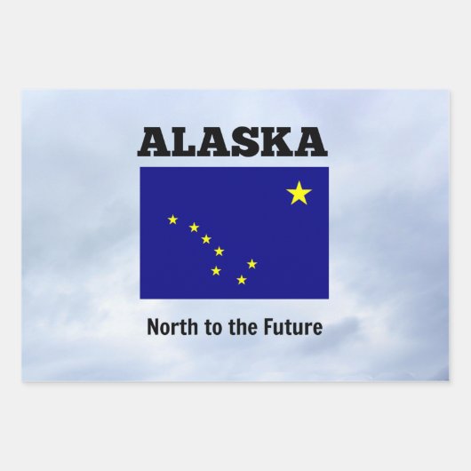 Feuille De Papier Cadeau Alaska, du nord au futur (Devant)