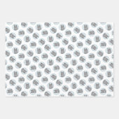 Feuille De Papier Cadeau Alaskan Klee Kai AKK Husky Peinture Cute Chien Art (Devant 2)