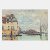 Feuille De Papier Cadeau Alfred Sisley - Inondation à Port-Marly 1872 (Devant 3)