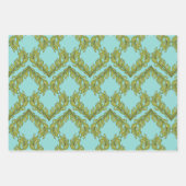 Feuille De Papier Cadeau Algues coeurs de Crustacés (Devant 2)