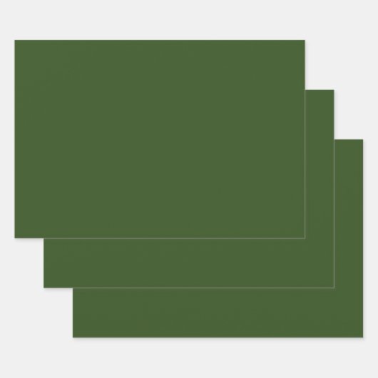 Feuille De Papier Cadeau   Algues (couleur solide)  (Lot)