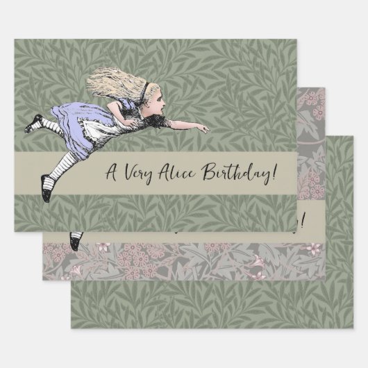 Feuille De Papier Cadeau Alice volante au pays des merveilles (Lot)