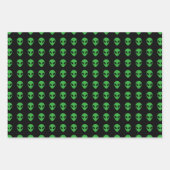 Feuille De Papier Cadeau Alien (Devant 2)