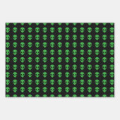 Feuille De Papier Cadeau Alien (Devant)