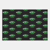 Feuille De Papier Cadeau Alien UFO Abduction espace fête d'anniversaire (Devant 2)