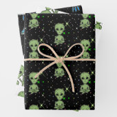 Feuille De Papier Cadeau Aliens, OVNI, Ufologie (En situation)