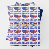 FEUILLE DE PAPIER CADEAU ALLONS BRANDON. (En situation)