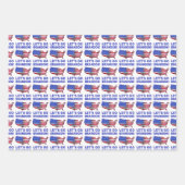 FEUILLE DE PAPIER CADEAU ALLONS BRANDON. (Devant)