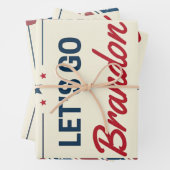 Feuille De Papier Cadeau Allons Brandon (En situation)