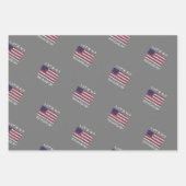 Feuille De Papier Cadeau Allons voir Brandon Distressed Drapeau Joe Biden W (Devant 3)