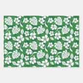 FEUILLE DE PAPIER CADEAU ALOHA VENDREDI (VERT) (Devant)