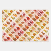 Feuille De Papier Cadeau Alphabet de Noël (Devant 3)