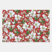 Feuille De Papier Cadeau Amaryllis, Holly & Doves (Devant 2)