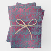 Feuille De Papier Cadeau Amateurs d'art déco rose violet (En situation)