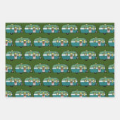 Feuille De Papier Cadeau Amateurs d'aventure en plein air Camping de Noël (Devant)