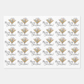 Feuille De Papier Cadeau Amateurs de livres Joyeux Noël (Devant 2)