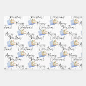 Feuille De Papier Cadeau Amateurs de livres Joyeux Noël (Devant)