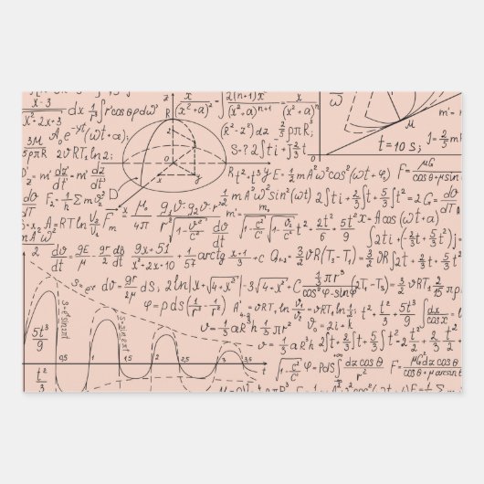Feuille De Papier Cadeau Amateurs mathématiques, Formule mathématiques, Gee (Devant)