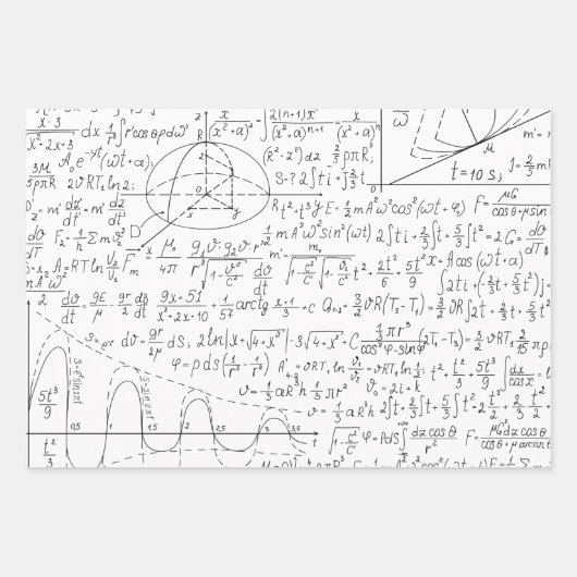 Feuille De Papier Cadeau Amateurs mathématiques, Formule mathématiques, Gee (Devant)