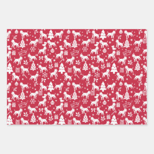 Feuille De Papier Cadeau American Bully Christmas