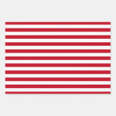 Feuille De Papier Cadeau Americana Red And White Stripes (Devant 3)