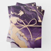 Feuille De Papier Cadeau Améthyste Royale (En situation)