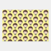 Feuille De Papier Cadeau AMIS™ | Chandler Chibi (Devant)