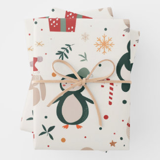 Feuille De Papier Cadeau Amis de Fête