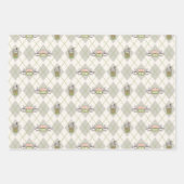 Feuille De Papier Cadeau AMIS™ | Motif de Jacquard Perk Central (Devant 2)