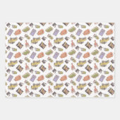Feuille De Papier Cadeau AMIS™ | Motif d'icône Poka Dot (Devant 3)