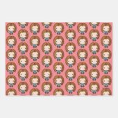 Feuille De Papier Cadeau AMIS™ | Rachel Chibi (Devant)