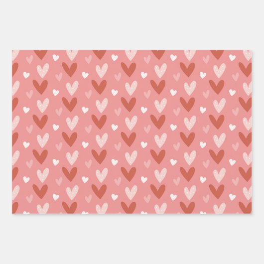 Feuille De Papier Cadeau Amour de Baie Mignonne (Devant 3)