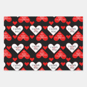 Feuille De Papier Cadeau Amour pour la Saint-Valentin (Devant)