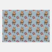 Feuille De Papier Cadeau Amoureux de les chiens rustiques Ensemble d'envelo (Devant 3)