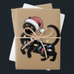 Feuille De Papier Cadeau Amoureux des chats Noir mignon Noël maman cadeau v<br><div class="desc">Amoureux des chats Noir mignon Noël maman cadeau vacances</div>