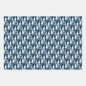 Feuille De Papier Cadeau Amusant Abstrait scandinave moderne Pine Tree Moti (Devant)