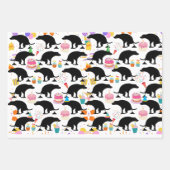 Feuille De Papier Cadeau Amusant chien de balançoire Anniversaire (Devant 3)