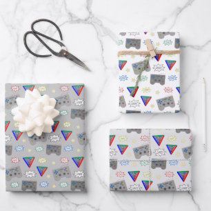 Feuille De Papier Cadeau Amusant et fantaisie 3 System Gamer