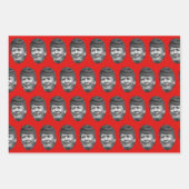 Feuille De Papier Cadeau Amusant Garder l'Amérique Trump Vacances libres (Devant 2)