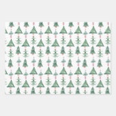 Feuille De Papier Cadeau Amusants Enfants Aquarelle Noël (Devant)