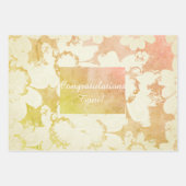 Feuille De Papier Cadeau Amusants Toutes les occasions Floral Wrapper Modèl (Devant 2)