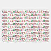 Feuille De Papier Cadeau Amusement de Pâques  (Devant)