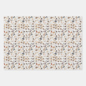 Feuille De Papier Cadeau Amusement Moderne Terrazzo Stone look Art Déco (Devant 2)