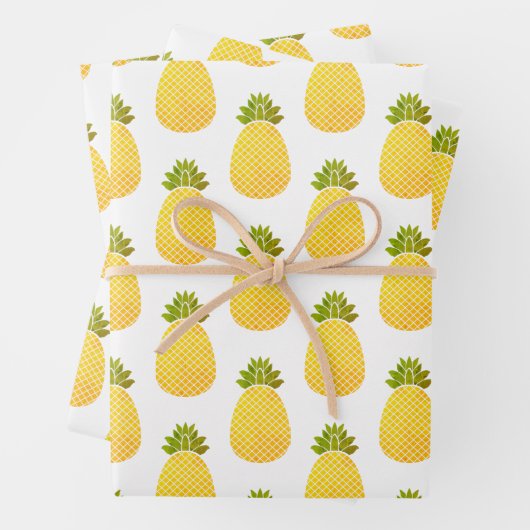 Feuille De Papier Cadeau Ananas (En situation)
